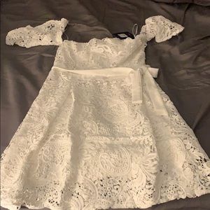 White lace dress